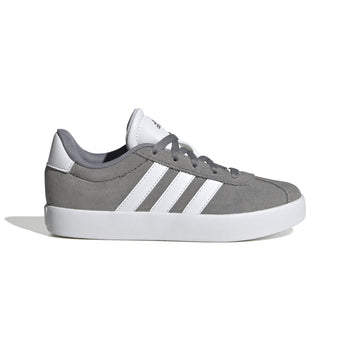 Sneakers grigie da ragazzo con strisce bianche adidas VL Court 3.0 K, Brand, SKU s354000199, Immagine 0